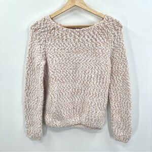 BUFFALO by DAVID BITTON Woman's Cream & White Chunky Crewneck Sweater Size S